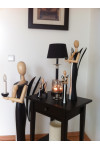 Sternkopf-Engel Black Beauty, stehend, elektrisch (100 cm, 220 V)